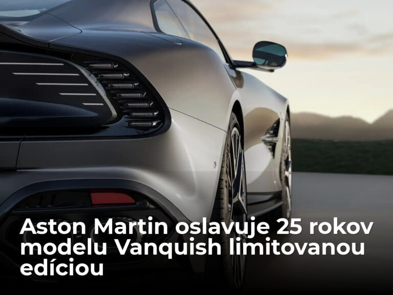 Aston Martin oslavuje 25 rokov modelu Vanquish limitovanou edíciou