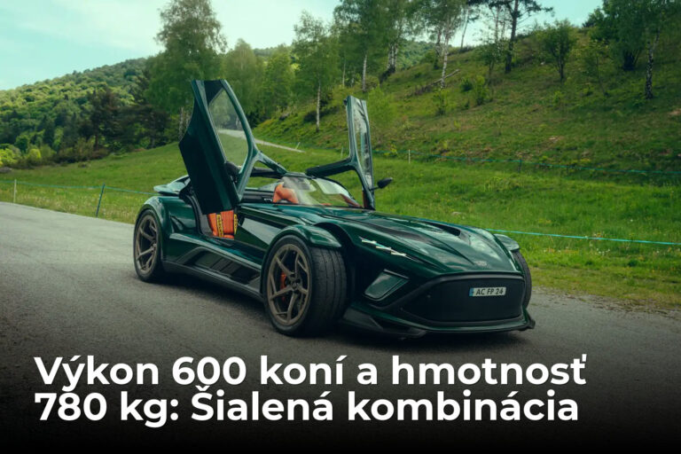 600 koní a 780 kg. Táto vec pôsobí šialene už len na obrázkoch