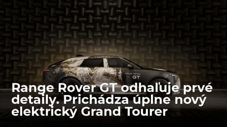 Range Rover GT odhaľuje prvé detaily. Prichádza úplne nový elektrický Grand Tourer