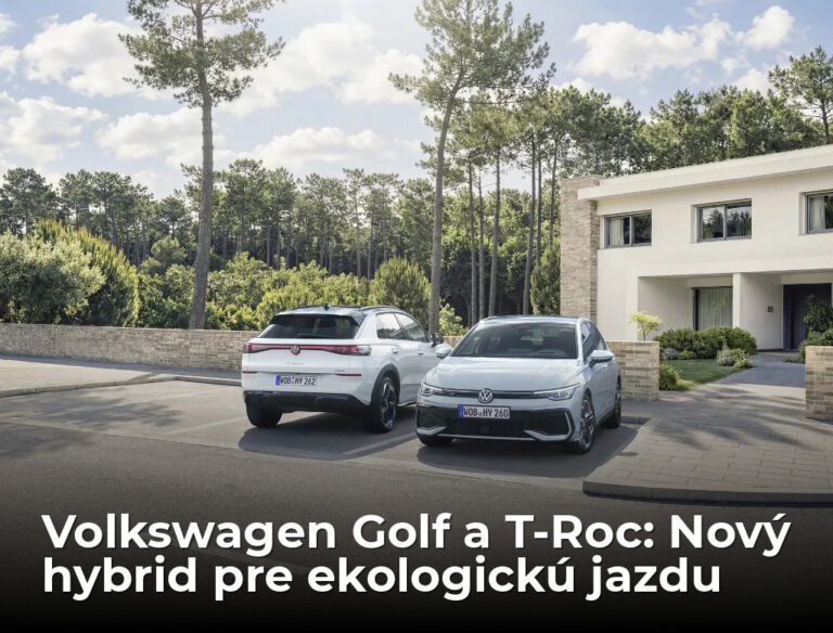 Volkswagen Golf a T-Roc dostávajú nový plnohodnotný hybrid. Jazda na elektrinu aj bez nabíjania