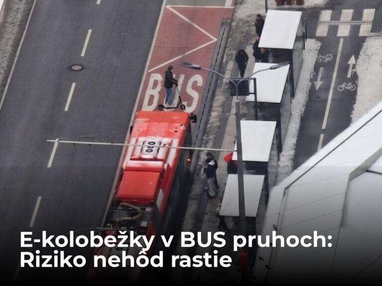 Kolobežka v BUS pruhu? Paradox nových predpisov spôsobí viac nehôd na e-kolobežkách