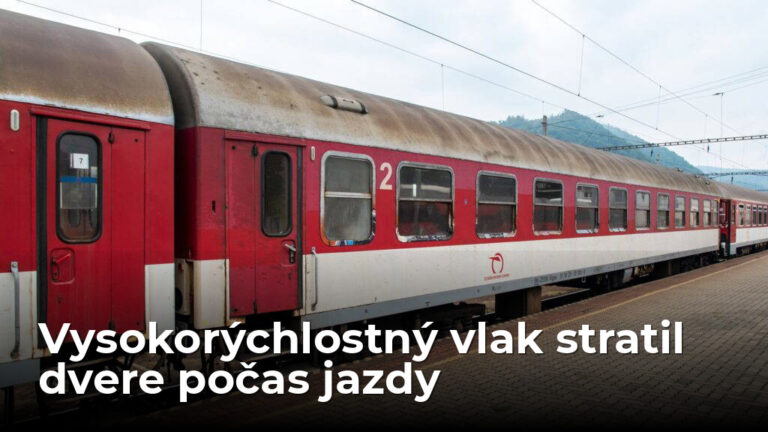 Vlaku vypadli dvere. Rušňovodič predtým išiel 230 km/h