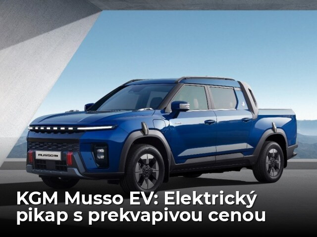 KGM Musso EV: Elektrický pikap môže mať aj štvorkolku. Cenou prekvapí - Novinky - Auto - pravda.sk