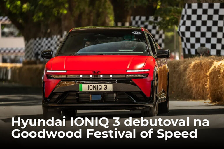 Hyundai IONIQ 3 zažiaril na festivale Goodwood. Nový elektromobil absolvoval premiéru na legendárnom kopci