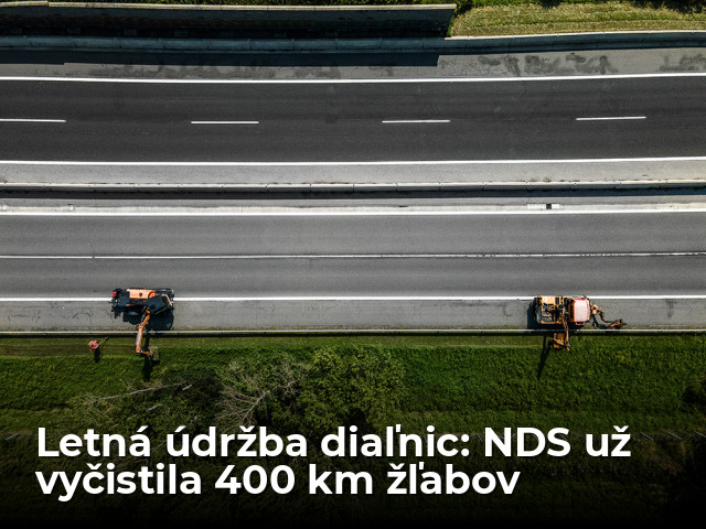 NDS: Letná údržba diaľnic je v polovici. Vyčistených je už 400 km žľabov - Doprava - Auto - pravda.sk