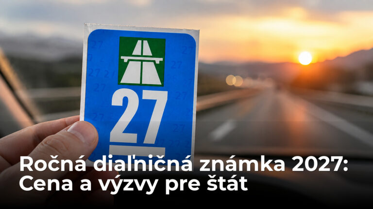 Ročná diaľničná známka 2027 bude stáť 172 eur. Štát má problém