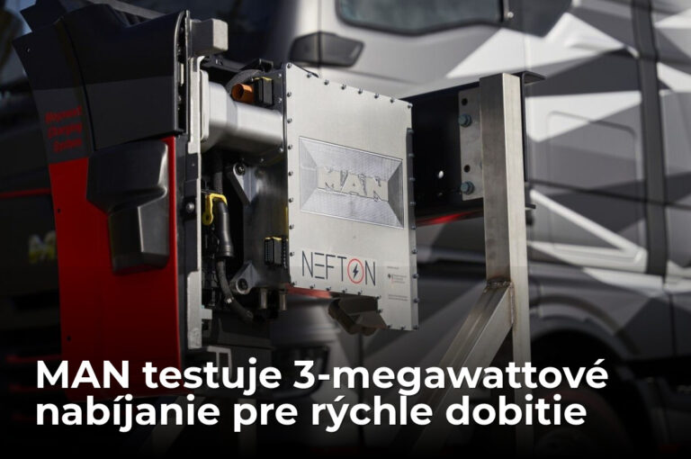 MAN otestoval 3-megawattové nabíjanie, kamión dostane 400 km dojazd za 10 minút