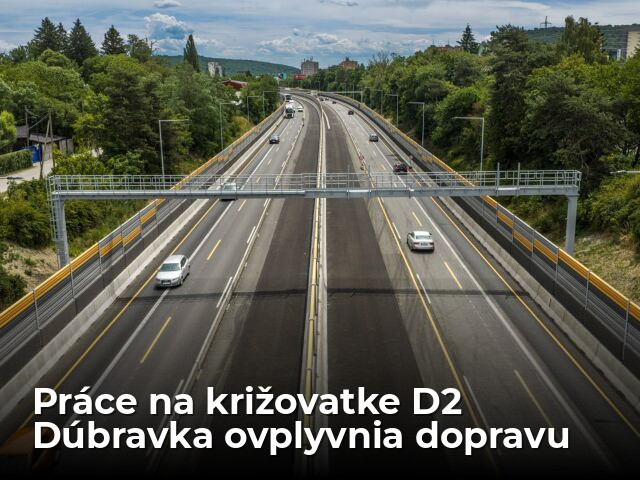 Koncom týždňa začnú v Bratislave práce na napojení budúcej križovatky D2 Dúbravka - Doprava - Auto - pravda.sk