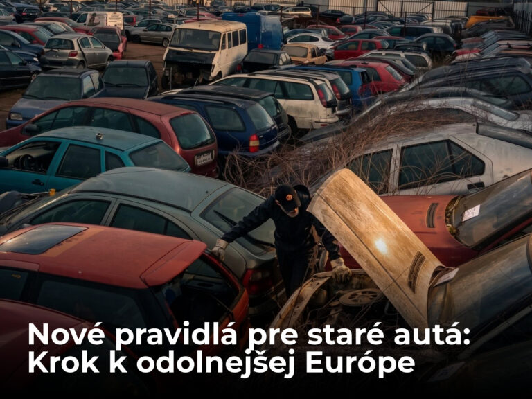 Včera začali platiť nové pravidlá pre staré autá. Každé rozobraté auto je krokom k odolnejšej Európe, odkázala komisárka EK