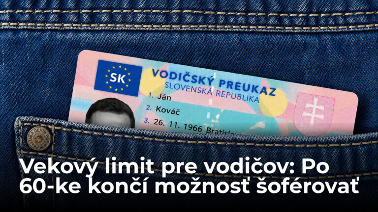 Po 60-ke zákaz šoférovať. Vodičák nezachráni ani lekár