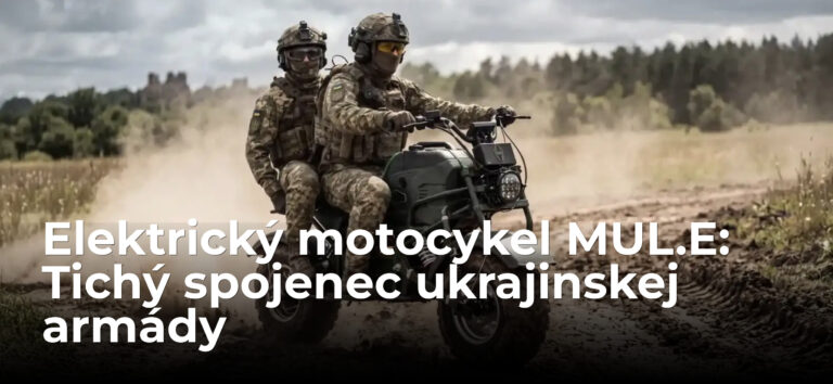 Tichý pomocník na fronte: Ukrajina má unikátny elektrický motocykel MUL.E; chce sa vyhnúť mínam
