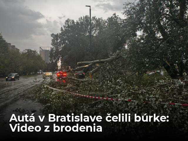 Video: Takto sa brodili autá v Bratislave po búrke - Doprava - Auto - pravda.sk