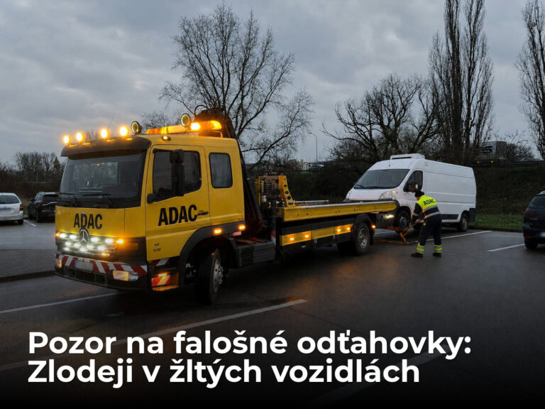 Zlodeji vyrážajú na cesty v žltých odťahovkách. Pozor na falošnú pomoc - AUTOVINY.sk