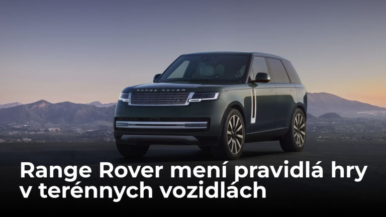 Range Rover vstupuje do novej éry: Bez benzínu zvládne 600 km aj extrémny terén