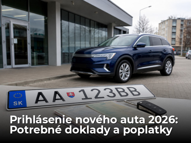 Prihlásenie nového auta v roku 2026: Aké doklady potrebujete a koľko zaplatíte - Poradňa - Auto - pravda.sk