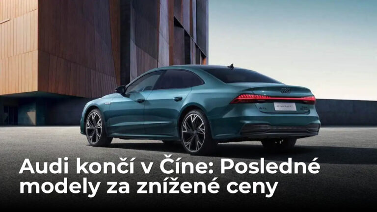 Audi v Číne končí? Posledné autá vypredáva s obrovskými zľavami