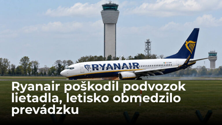 Ryanair rozdrvil podvozok. Letisko zatvorilo dráhu, lieta tam veľa Slovákov